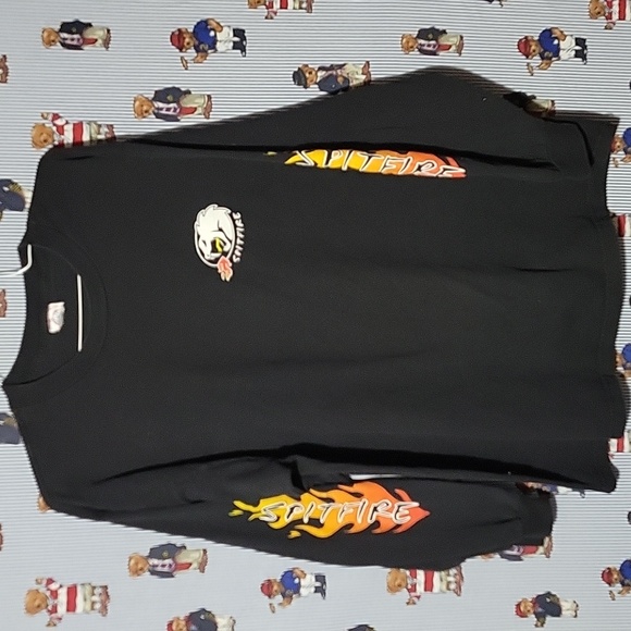 Spitfire Other - VTG Y2K SPITFIRE FLAMES SLEEVE HIT T SHIRT XL DELTA TAG